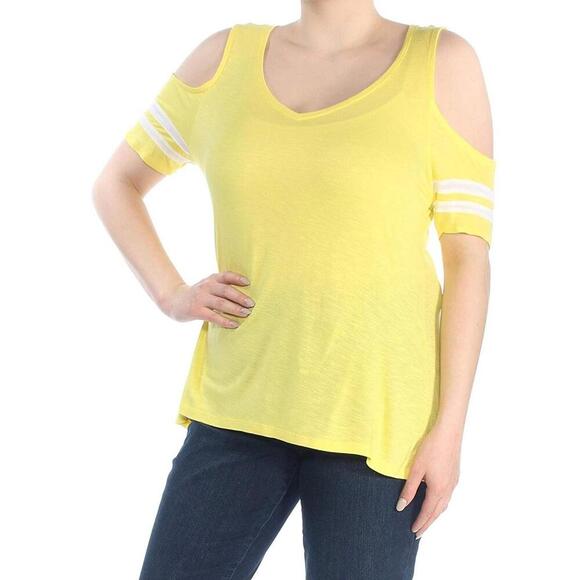 Inc International Concepts Womens Cold-Shoulder Varsity Top Size L - Picture 1 of 1